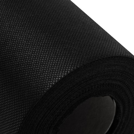 Sottopad Non Tessuto Nero 20g EKO 60cm x 50m — primo piano della superficie