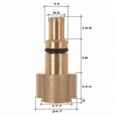 Mini-Lancer com um bocal de bocal de jato de jato curto para Washher Lavor Parkside