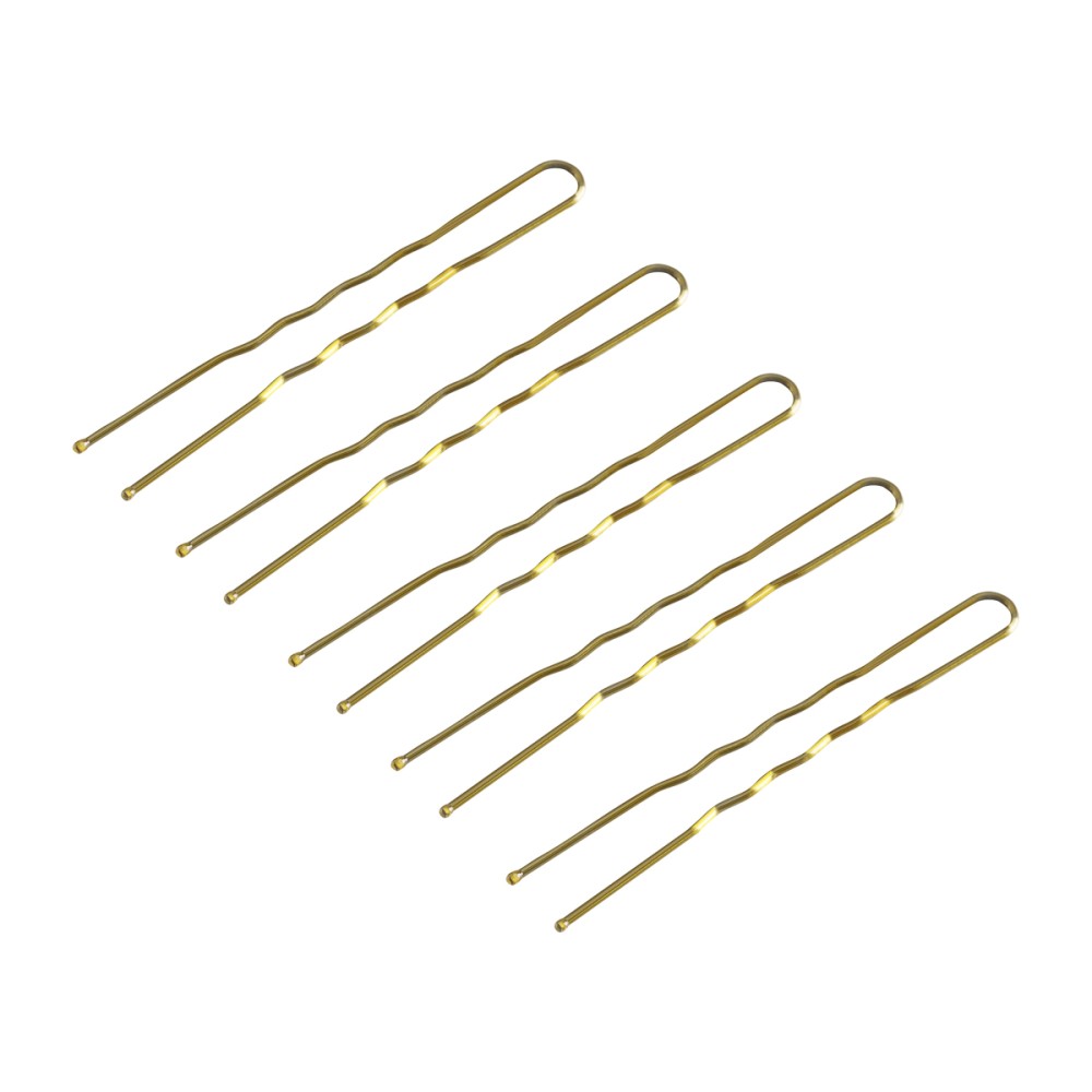 Kampaajan hiuspinnit E-57 120 kpl 5,6 cm kulta