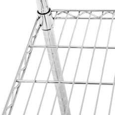 Workshop chromed 4 Wire shelves up to 1 t 1000 kg 90x45x180 cm