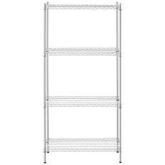 Taller Cromado de 4 cables Estantes hasta 1 T 1000 kg 90x45x180 cm