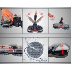 Børste turbo mopp hoved mopp støvsuger Dyson V7 V8 V10 V11 V15