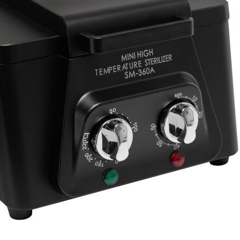 Sterilizzatore ad alta temperatura SM-360A — primo piano dei comandi