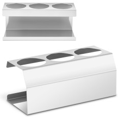 Stand Displays on bottle dispensers for sauces Stainless steel 3x Wed. 73 mm