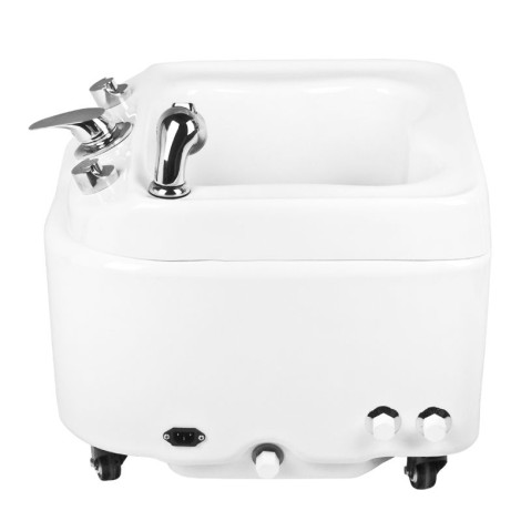 Vasca pedicure Azzurro a023 con idromassaggio e ruote — vista frontale