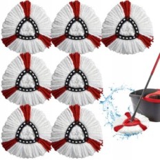 7 x MOP Visa Vileda Lengvas Wrigh Clean Turbo Rotary Ultra sugeriantis