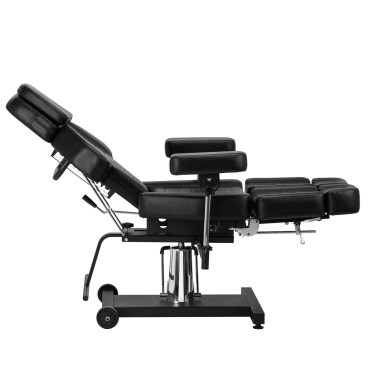 Pro Ink 601A hydraulischer Tattoo-Stuhl schwarz — Seitenansicht