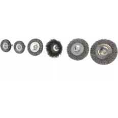Wire brush set for drilling machine steel wood metal 7 pcs