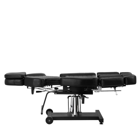 Fauteuil de tatouage hydraulique Pro Ink 601A noir — vue latérale