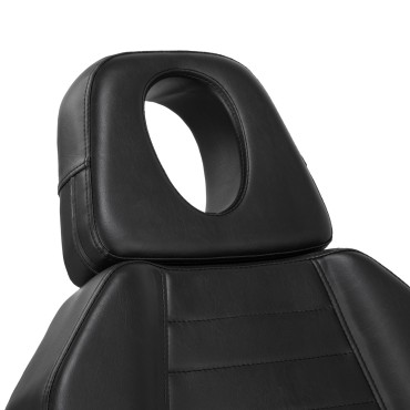 Pro Ink 601A hydraulic tattoo chair black — close-up of the backrest