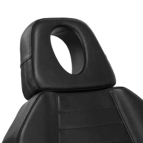 Pro Ink 601A hydraulic tattoo chair black — close-up of the backrest