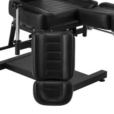 Pro Ink 601A hydraulisk tatovørstol sort — nærbillede af sæde