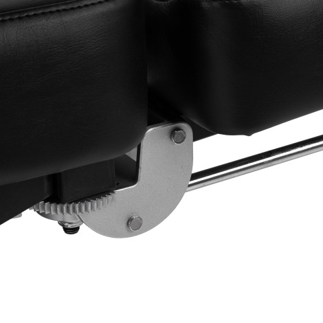 Pro Ink 601A hydraulic tattoo chair black — close-up of the base