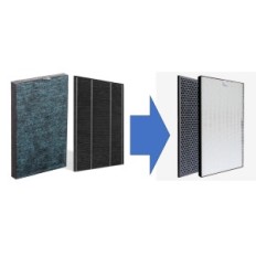 Filtres de chauffage HEPA HEPA pour KC-A50EUW Sharp