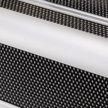Cosmetic case 44 black — close-up of the surface