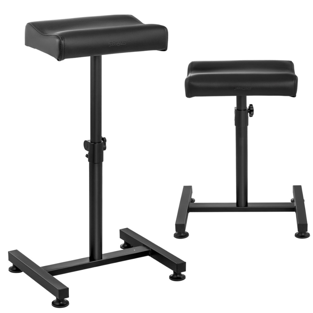 Kosmetická opěrka pro pedikúru nastavitelnou výšku do 75 cm až 80 kg - černá