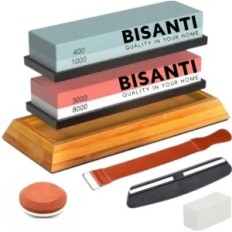 Pedras para facas de afiação. Nitidez. Pose profissional. Kit para facas