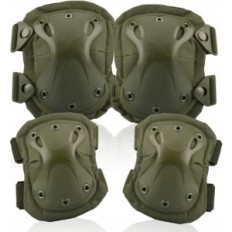 Knie en elleboogbeschermers Tactische Militaire ASG-beschermende kniebeschermers