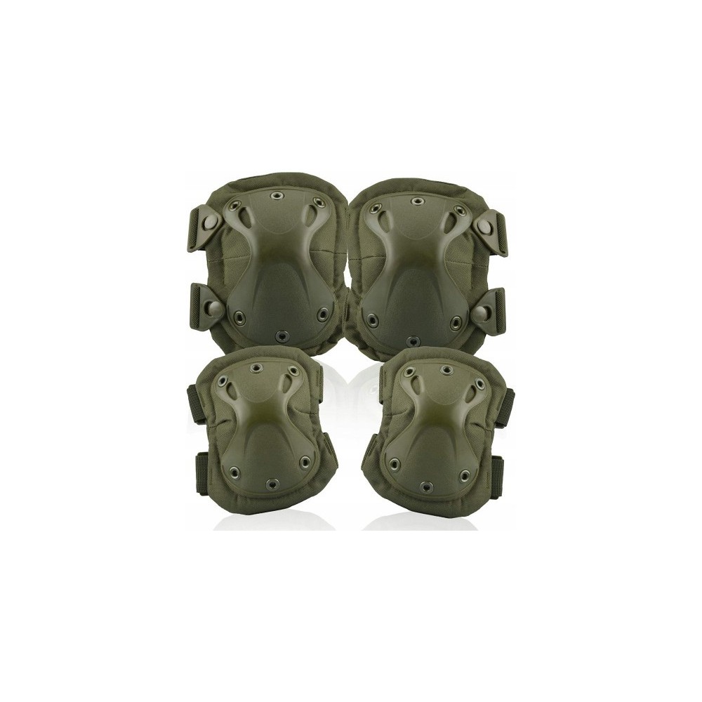 Knie en elleboogbeschermers Tactische Militaire ASG-beschermende kniebeschermers