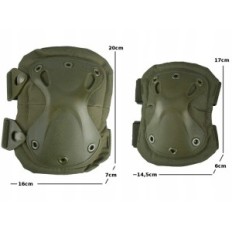 Chrániče kolena a lakťov Tactical Vojenské ASG Ochranné kolenné podložky