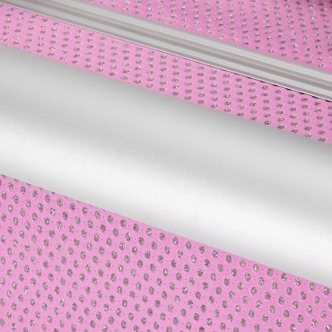 ACTIVESHOP kozmetikai táska 44 rózsaszín — közeli kép a felületről