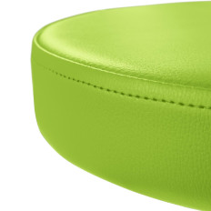 Chair Stool Cosmetic Hoker with backrest on wheels up to 150 kg Terni green