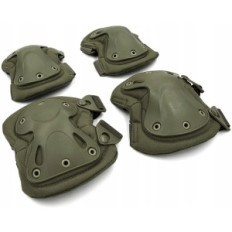 Polvi- ja kyynärpää suojelijat Tactical Military Asg suojakylpyjä