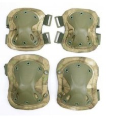 Vojenské chrániče taktická kolena na lokti Zelená Camo