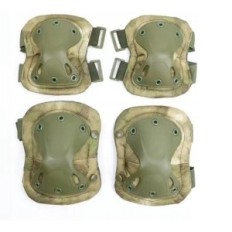 Militärskydd Taktiska knän på armbågen Green Camo
