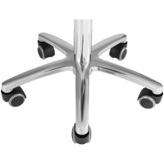 Cadeira banqueta Cosmetic Hoker com encosto em rodas até 150 kg Terni Green