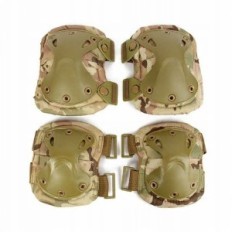 Protezioni militari ginocchia tattiche sul gomito verde camo