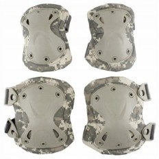 Sotilaalliset suojukset Taktiset polvet kyynärpään vihreällä camo