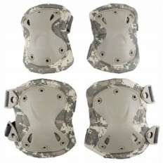 Sotilaalliset suojukset Taktiset polvet kyynärpään vihreällä camo