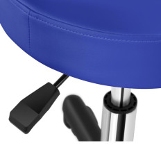 Taburete Hoker Cosmetic Hoker Rotary Sobre Ruedas Physa Aversa azul