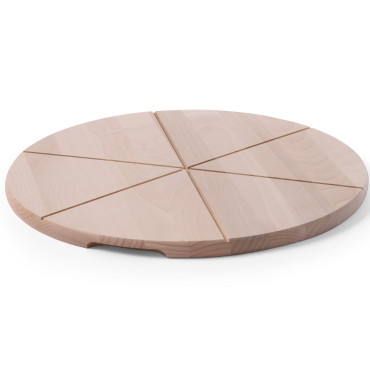 Puinen pizzan leikkuulauta...
