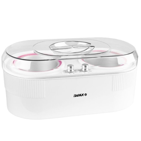 Ohrievač vosku 2v1 na dózy 400 ml + 800 ml, 400 W — pohľad spredu