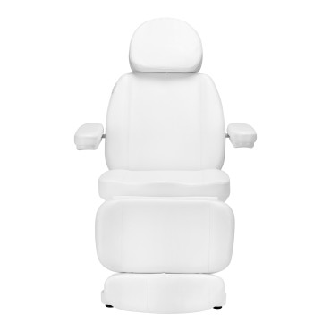Elektrischer Kosmetikstuhl SILLON CLASSIC 3 Motoren mit Heizfunktion zweite Version weiß — Vorderansicht