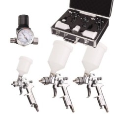 Auarita HVLP 3X pistooli 3x suutin 0,8 1,4 1,7 mm. Tapauksissa