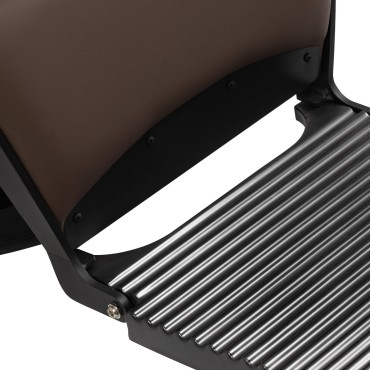 Gabbiano Continental Friseurstuhl braun — Detailaufnahme Basis