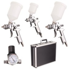 AUARITA HVLP 3X Pistol 3x Buse 0,8 1,4 1,7 mm. Les cas