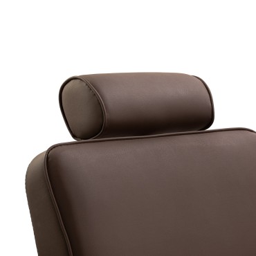 Gabbiano Continental Friseurstuhl braun — Detailaufnahme Kopf
