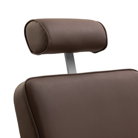 Gabbiano Continental kappersstoel bruin — detail kop