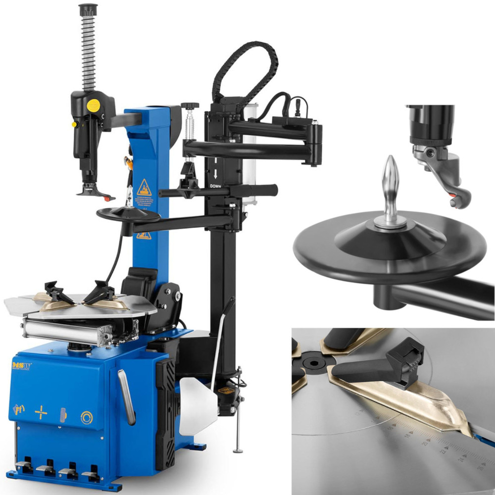 Montagem para pneus de roda de carro com um braço auxiliar 12-24 '' 1100 W