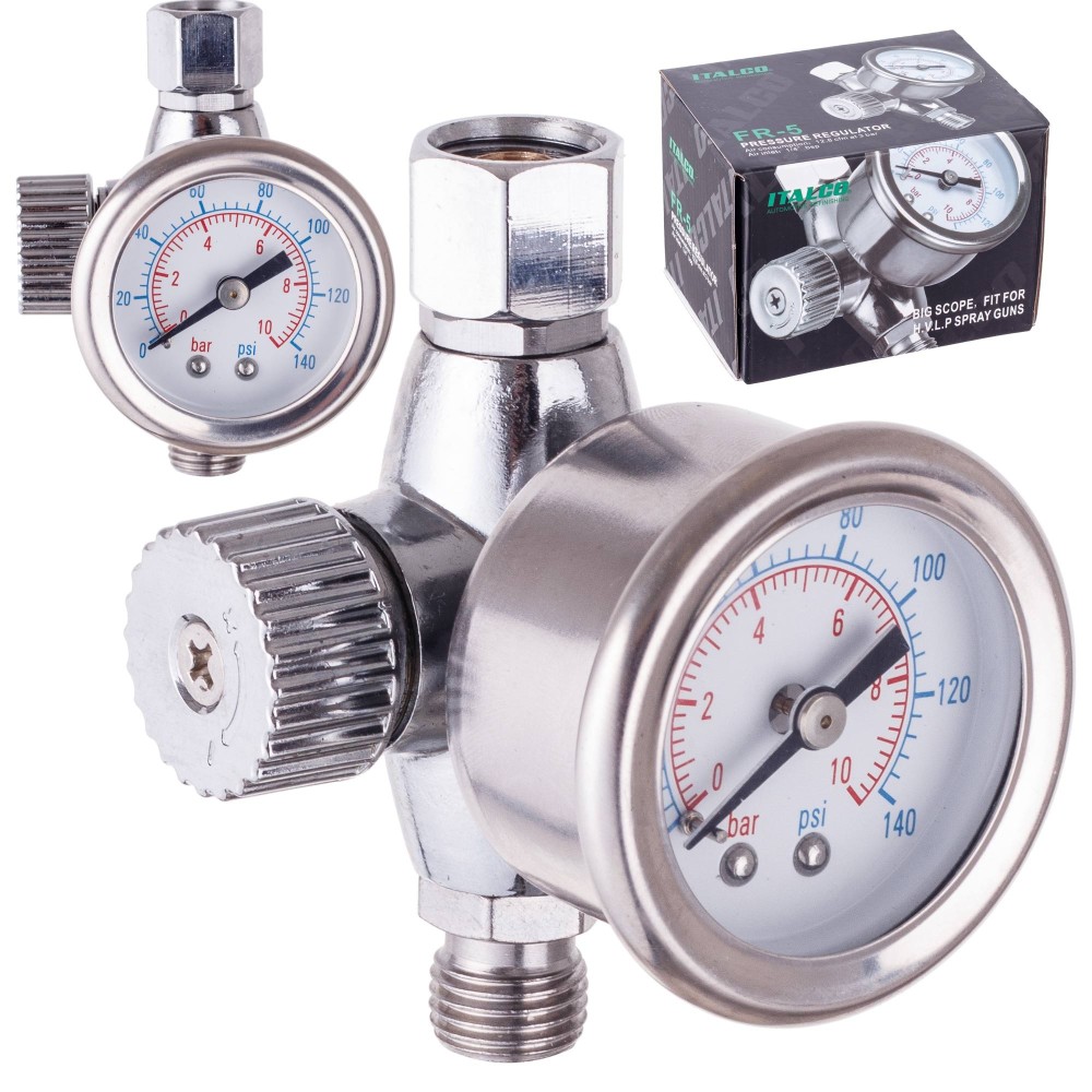 Luftdruckminderer. Malen Sie Pistole 10 bar Italco FR-5 1/4