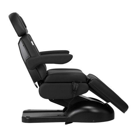 Cadeira cosmética Azzurro Lux 3m preta — vista lateral