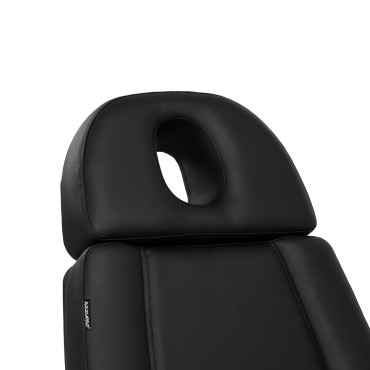 Azzurro Lux cosmetic chair 3m black — close-up of the head