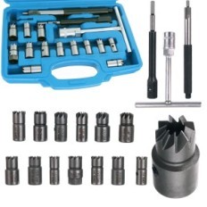 Set SK1470 snijmessen. Voor injectorkopjes