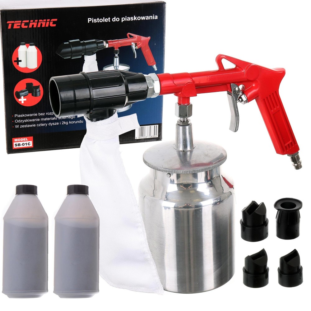 SB-01C SANDING GUN con recupero (2xkorund)