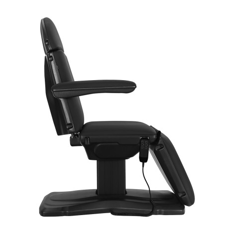 Fauteuil cosmétique électrique Sillon Eclipse 3 moteurs noir — vue latérale