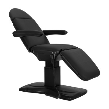 Ηλεκτρική καρέκλα καλλυντικών Sillon Eclipse 3 μοτέρ μαύρη — προβολή από πλάι